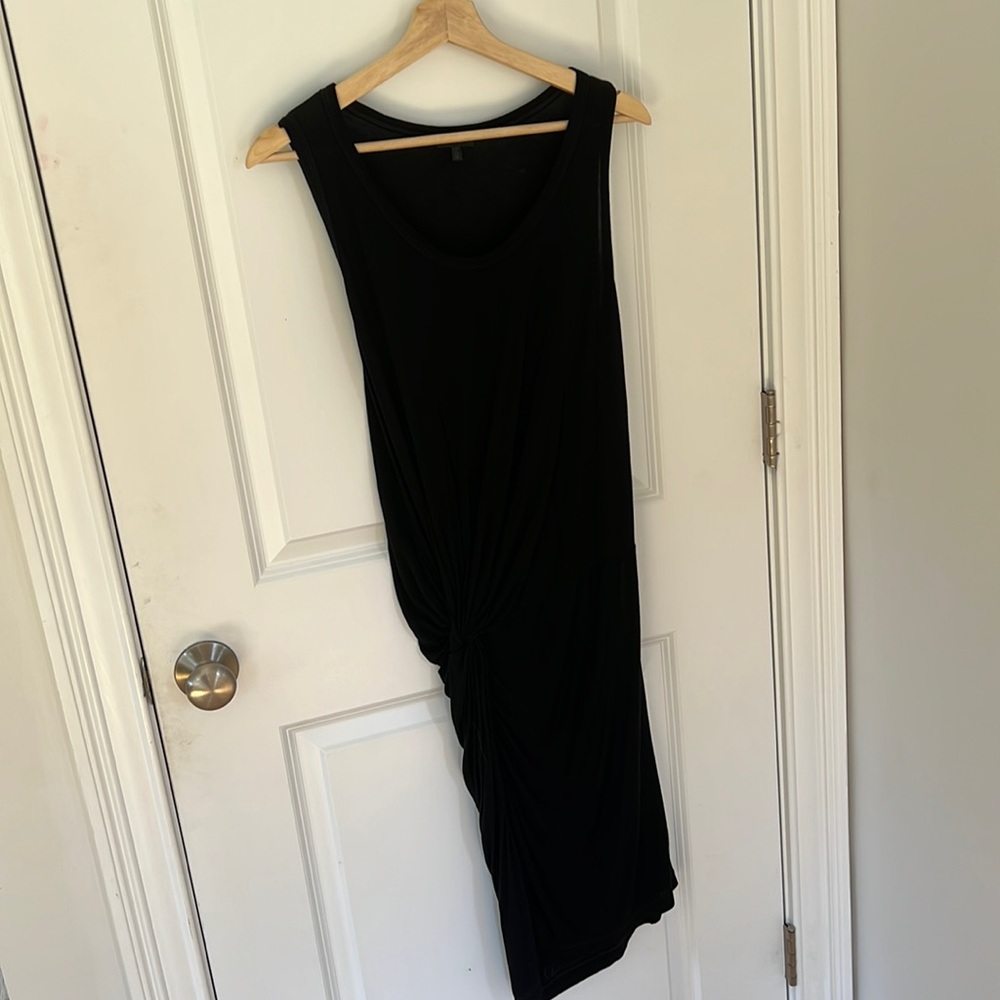 Clu Black Side Knot Jersey Dress